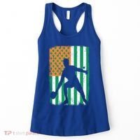 Ping Pong Irish American Flag St Patrick's Day Table Tennis Funny Gift Women's Tank Top thumb 0