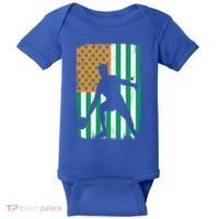 Ping Pong Irish American Flag St Patrick's Day Table Tennis Funny Gift Baby Bodysuit thumb 0
