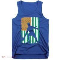 Ping Pong Irish American Flag St Patrick's Day Table Tennis Funny Gift Tank Top thumb 0