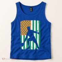Ping Pong Irish American Flag St Patrick's Day Table Tennis Funny Gift Tank Top thumb 2