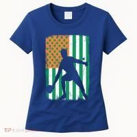 Ping Pong Irish American Flag St Patrick's Day Table Tennis Funny Gift Women's T-Shirt thumb 0