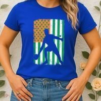 Ping Pong Irish American Flag St Patrick's Day Table Tennis Funny Gift Women's T-Shirt thumb 2