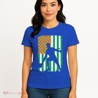 Ping Pong Irish American Flag St Patrick's Day Table Tennis Funny Gift Women's T-Shirt thumb 4