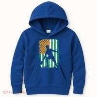 Ping Pong Irish American Flag St Patrick's Day Table Tennis Funny Gift Kids Hoodie thumb 0