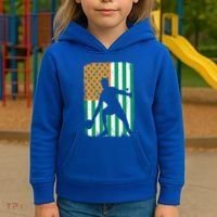 Ping Pong Irish American Flag St Patrick's Day Table Tennis Funny Gift Kids Hoodie thumb 3