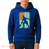 Ping Pong Irish American Flag St Patrick's Day Table Tennis Funny Gift Kids Hoodie thumb 4
