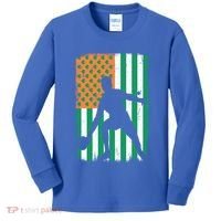 Ping Pong Irish American Flag St Patrick's Day Table Tennis Funny Gift Kids Long Sleeve Shirt thumb 0