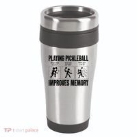 Playing Pickleball Improves Memory 16oz Travel Tumbler thumb 0