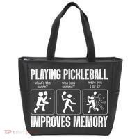 Playing Pickleball Improves Memory Tote Bag thumb 0