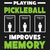 Playing Pickleball Improves Memory USA-Made Doggie Bandana thumb 2