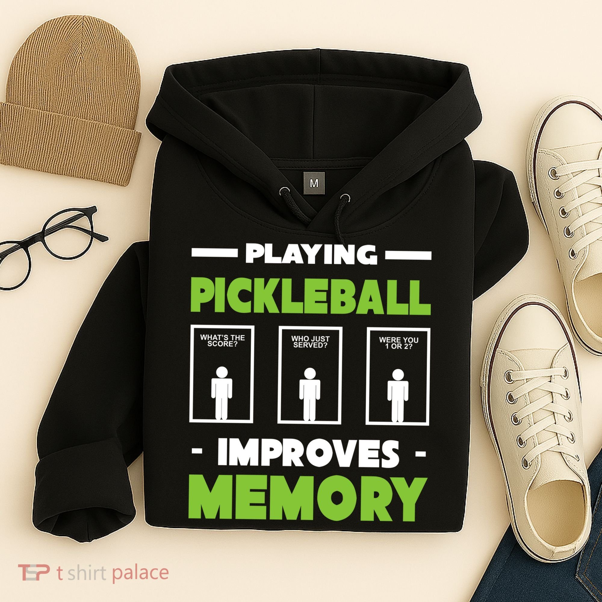 Playing Pickleball Improves Memory Hoodie