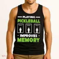 Playing Pickleball Improves Memory Tank Top thumb 3