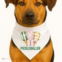 Pickleballer USA-Made Doggie Bandana thumb 1
