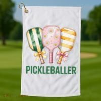 Pickleballer Golf Towel thumb 1