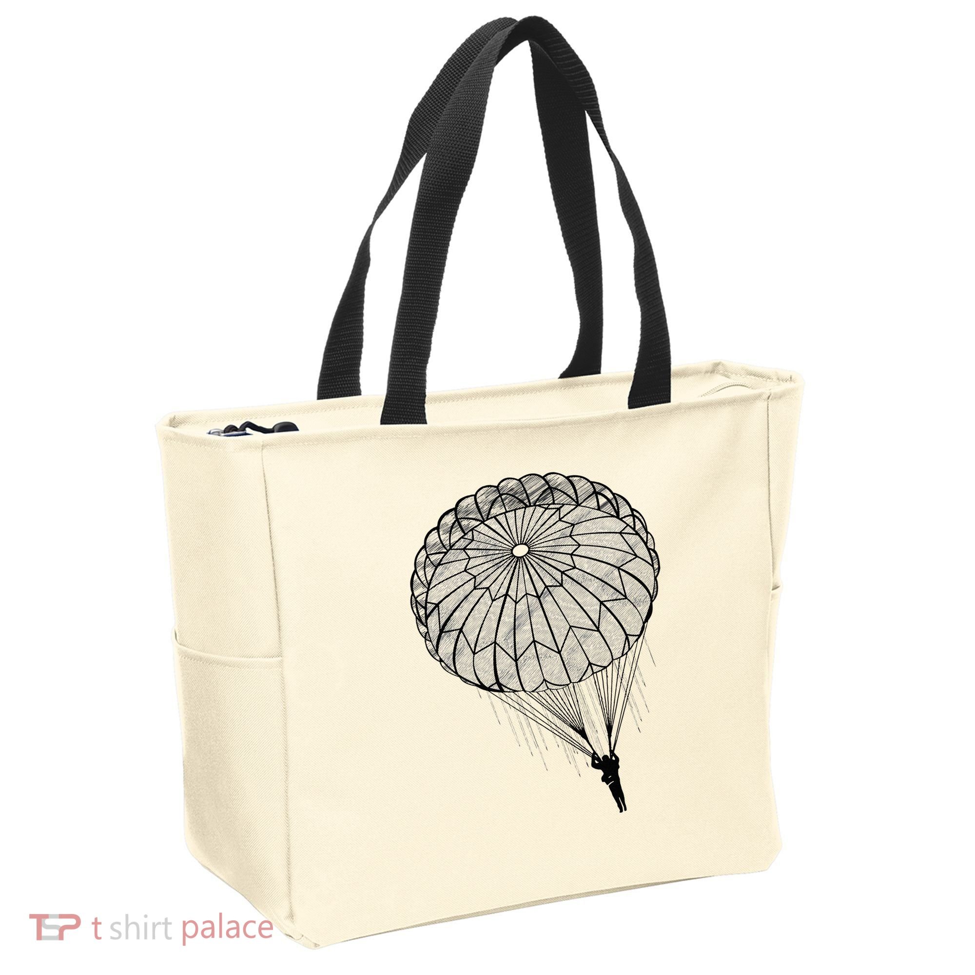 Paratrooper Parachute Jump Army Airborne Tote Bag