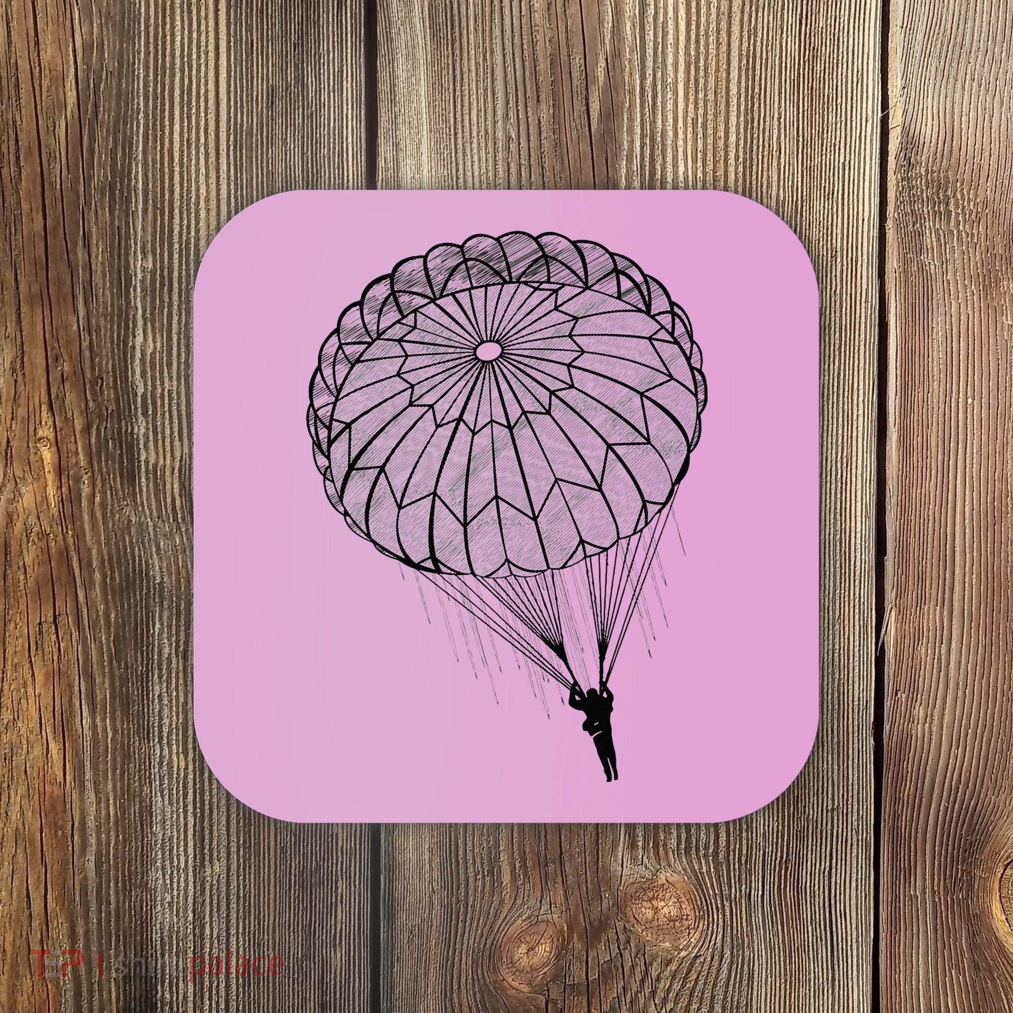 Paratrooper Parachute Jump Army Airborne Coaster