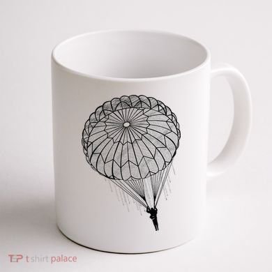 Paratrooper Parachute Jump Army Airborne Coffee Mug back