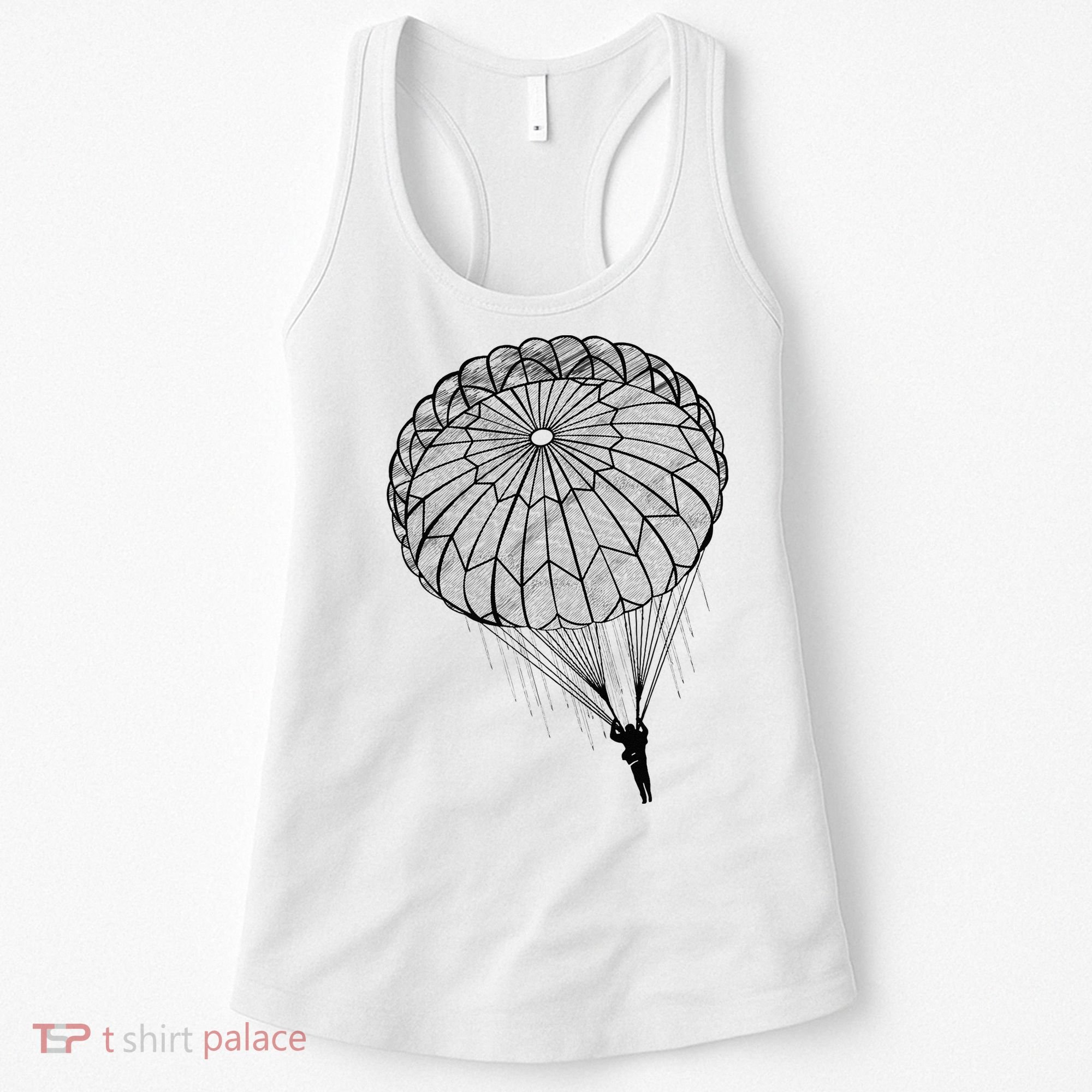 Paratrooper Parachute Jump Army Airborne Women's Tank Top