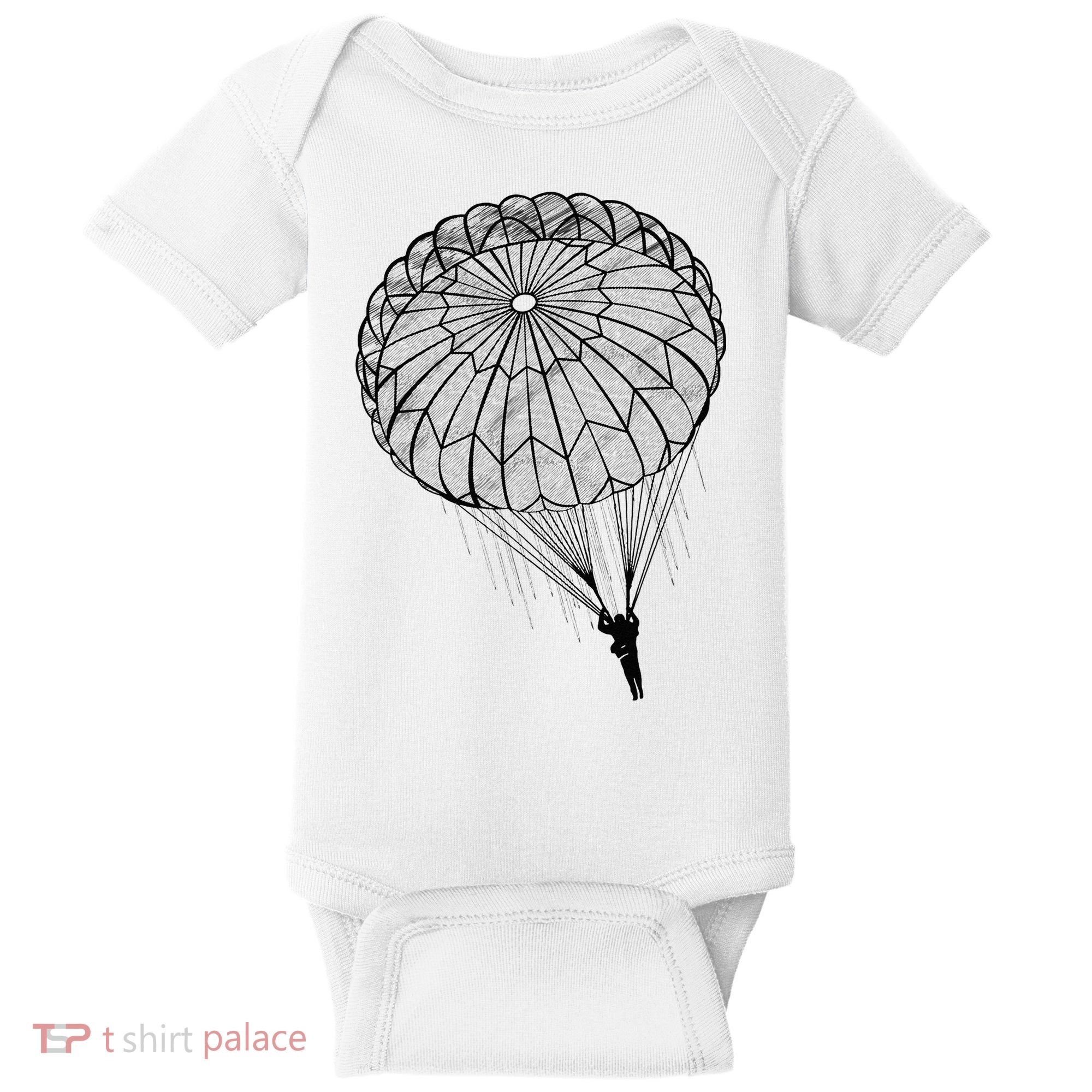 Paratrooper Parachute Jump Army Airborne Baby Bodysuit