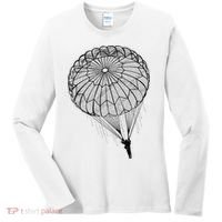 Paratrooper Parachute Jump Army Airborne Women's Long Sleeve Shirt thumb 0