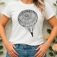 Paratrooper Parachute Jump Army Airborne Women's T-Shirt thumb 2