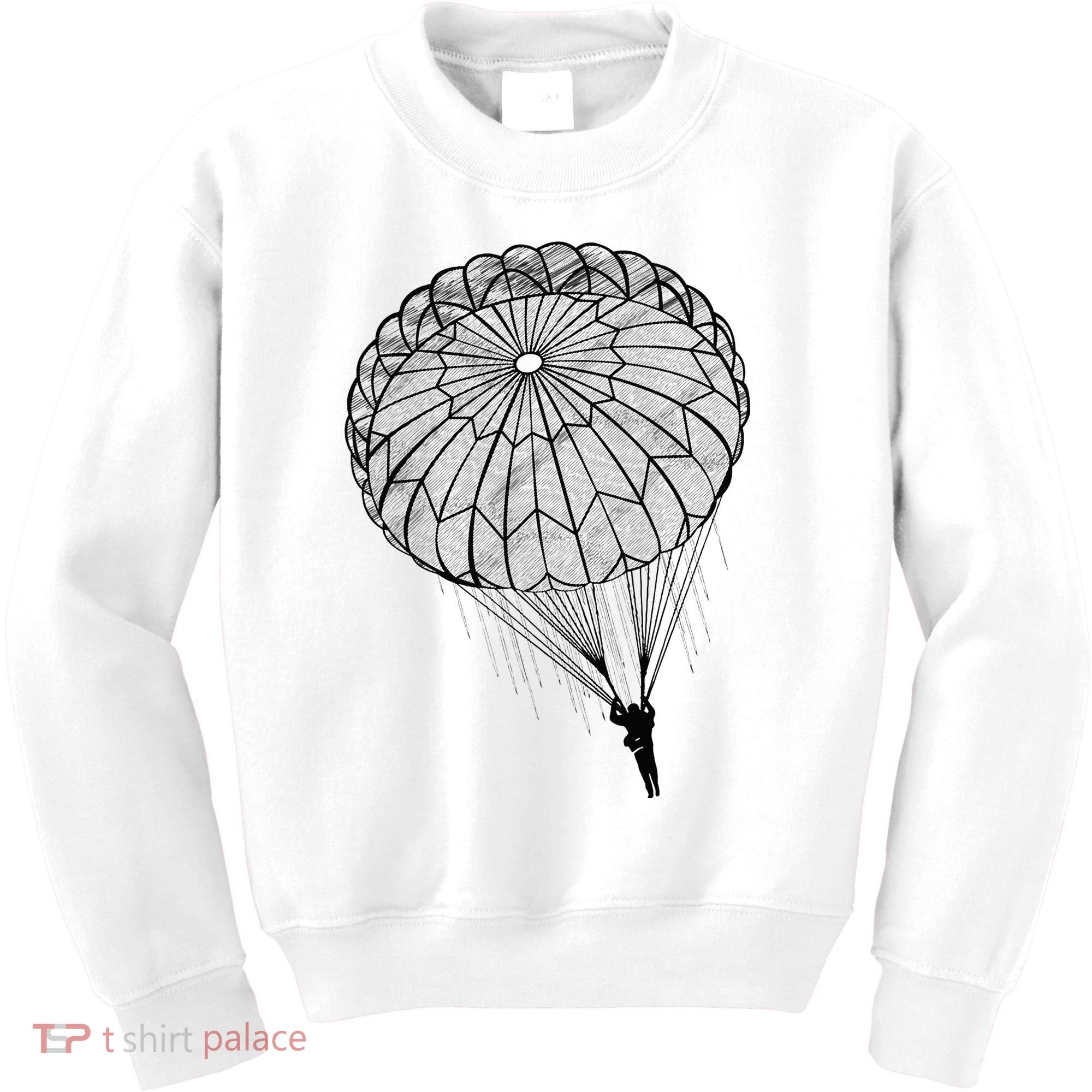Paratrooper Parachute Jump Army Airborne Kids Sweatshirt