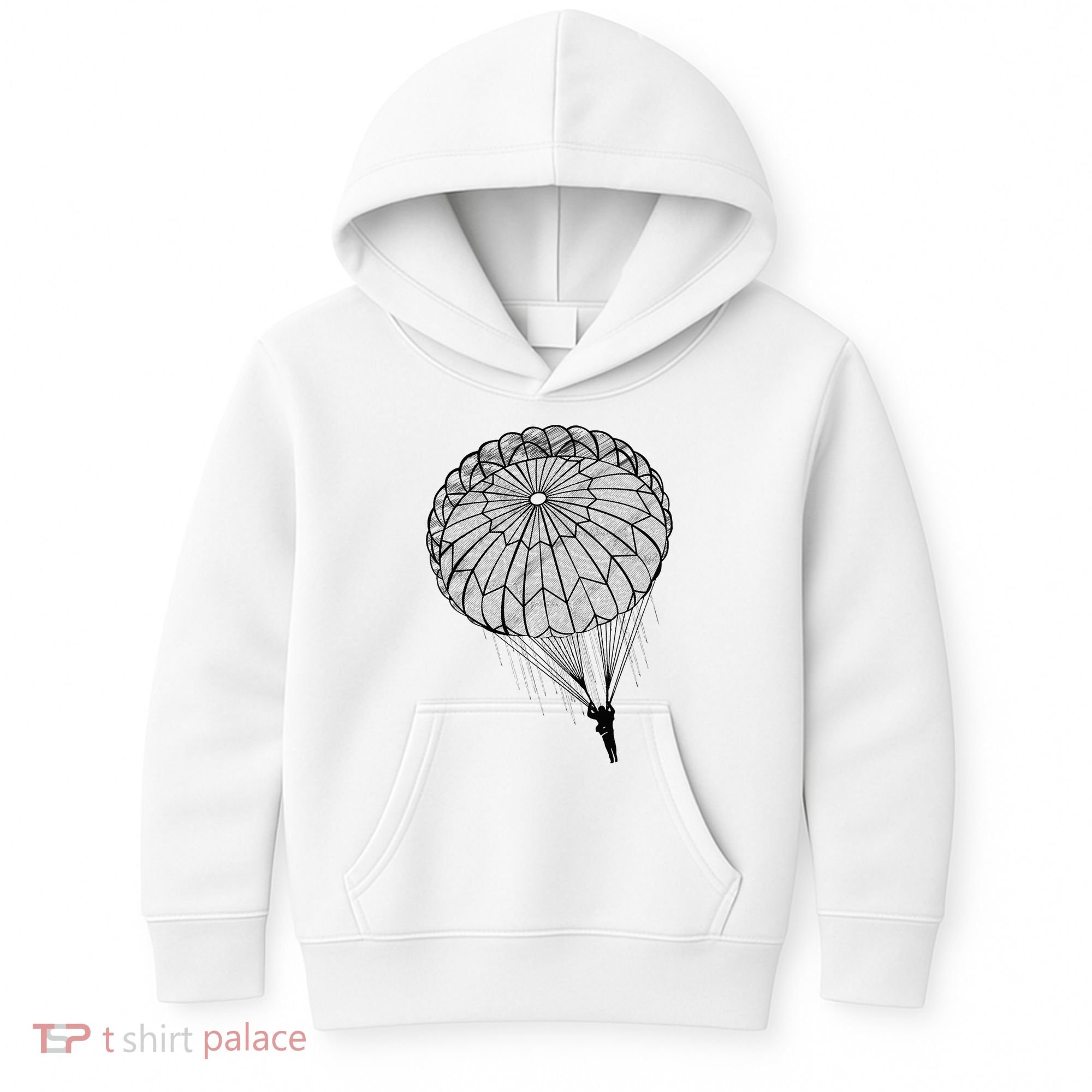 Paratrooper Parachute Jump Army Airborne Kids Hoodie