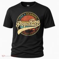 Pop Pop Like A Grandpa Only Cooler Retro Pop Pop Fathers Day Cooling Performance Crew T-Shirt thumb 0