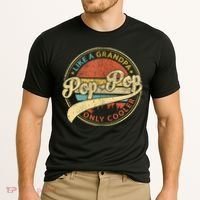 Pop Pop Like A Grandpa Only Cooler Retro Pop Pop Fathers Day Cooling Performance Crew T-Shirt thumb 2