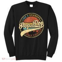Pop Pop Like A Grandpa Only Cooler Retro Pop Pop Fathers Day Sweatshirt thumb 0