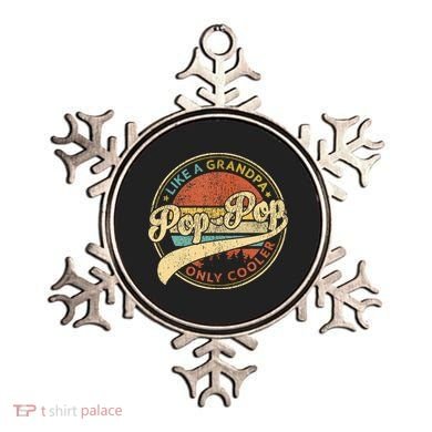 Pop Pop Like A Grandpa Only Cooler Retro Pop Pop Fathers Day Ornament