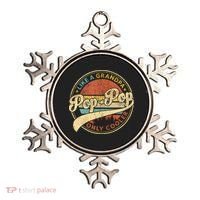 Pop Pop Like A Grandpa Only Cooler Retro Pop Pop Fathers Day Ornament thumb 0
