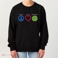 Pickleball Peace Love Women's Sweatshirt thumb 0