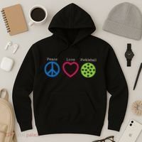 Pickleball Peace Love Hoodie thumb 3