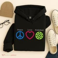 Pickleball Peace Love Hoodie thumb 4