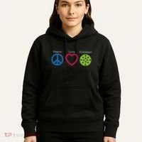 Pickleball Peace Love Hoodie thumb 5