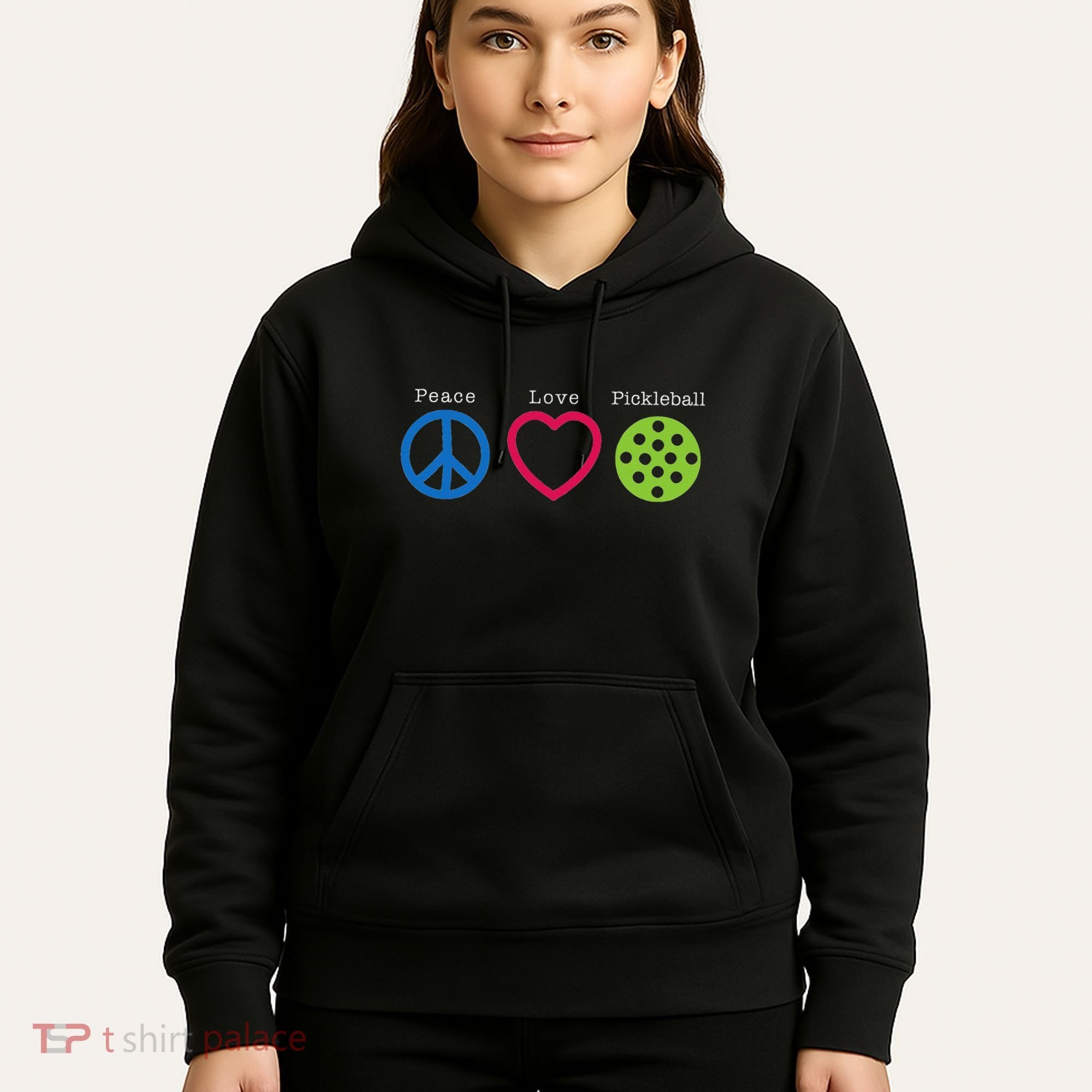 Pickleball Peace Love Hoodie