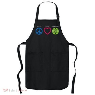 Pickleball Peace Love Apron