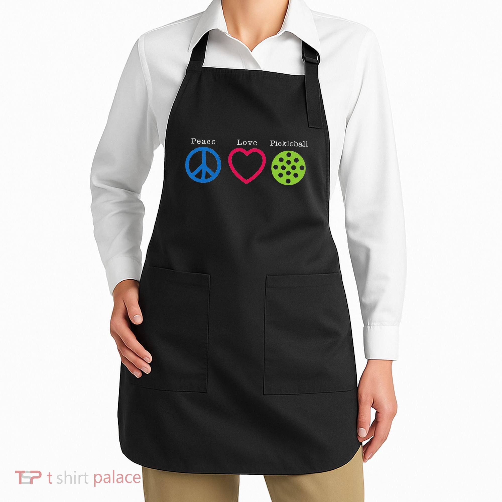 Pickleball Peace Love Apron