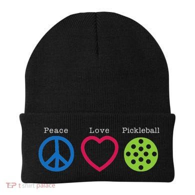 Pickleball Peace Love Beanie