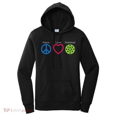 Pickleball Peace Love Women's Hoodie