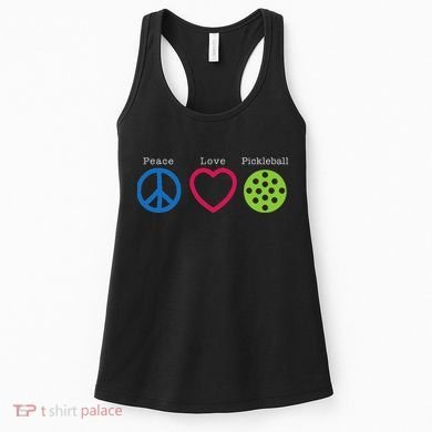 Pickleball Peace Love Women's Tank Top
