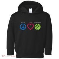 Pickleball Peace Love Toddler Hoodie thumb 0