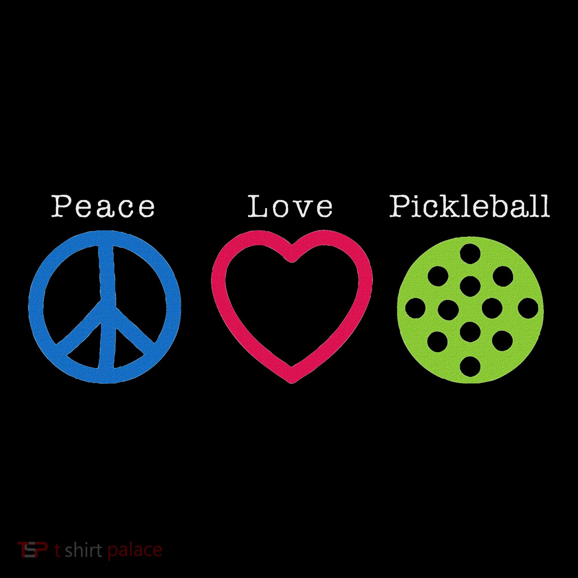 Pickleball Peace Love Toddler Hoodie