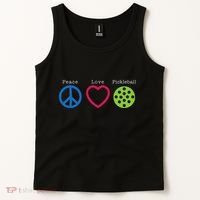 Pickleball Peace Love Tank Top thumb 2