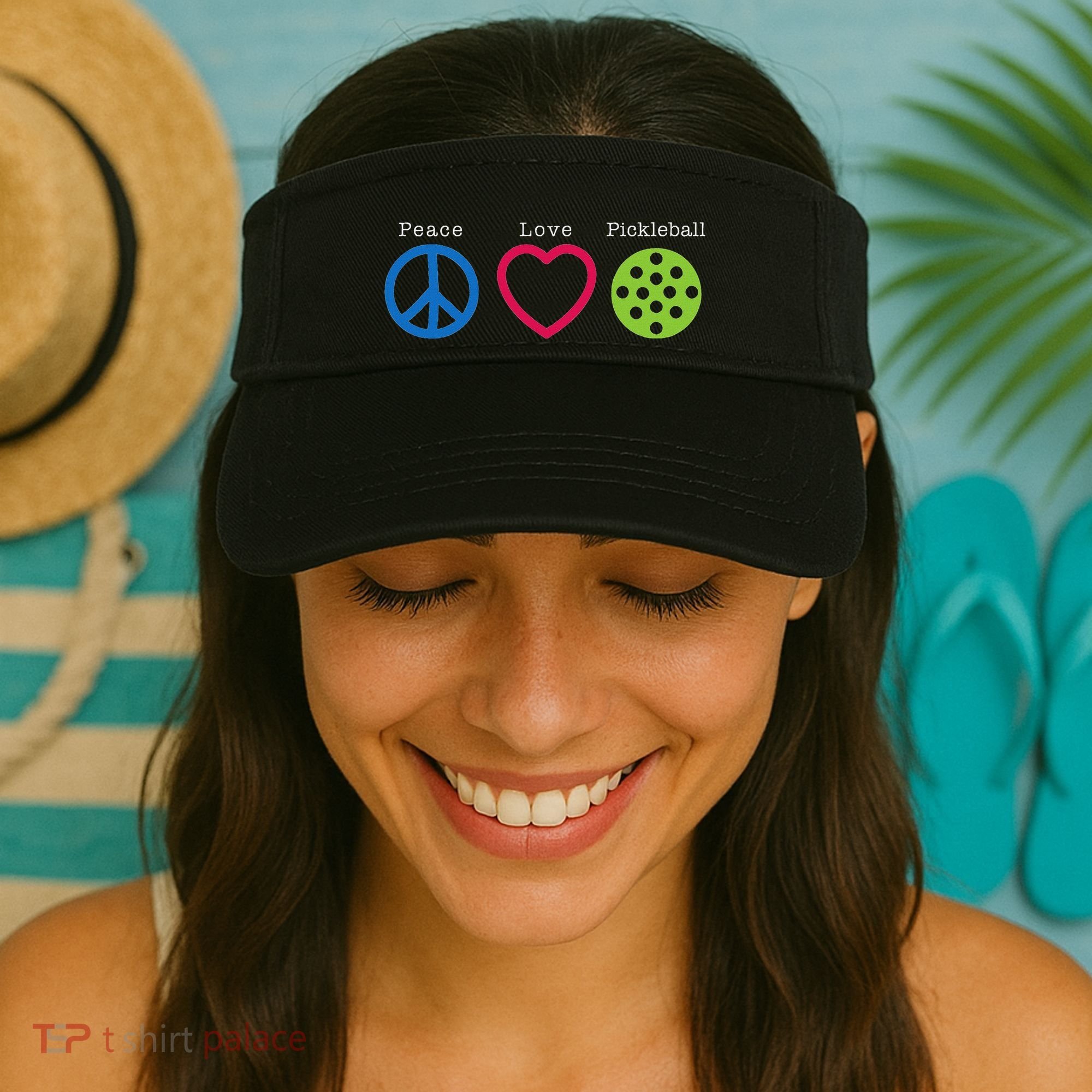 Pickleball Peace Love Visor