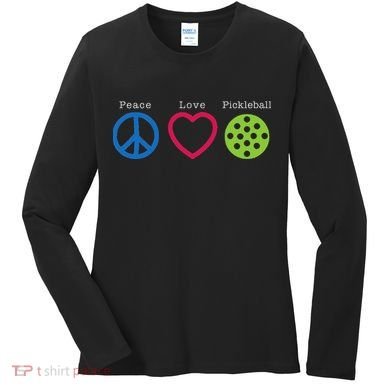 Pickleball Peace Love Women's Long Sleeve Shirt