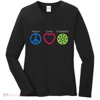 Pickleball Peace Love Women's Long Sleeve Shirt thumb 0