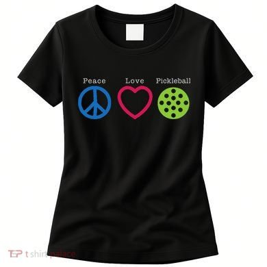Pickleball Peace Love Women's T-Shirt