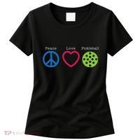 Pickleball Peace Love Women's T-Shirt thumb 0